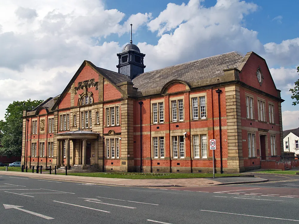 Farnworth Town Hall, the local landmark of BL4
