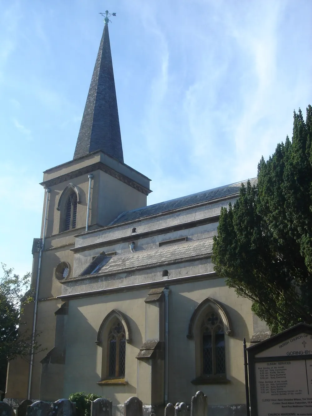 St Mary's Church, Goring-by-Sea, the local landmark of BN12