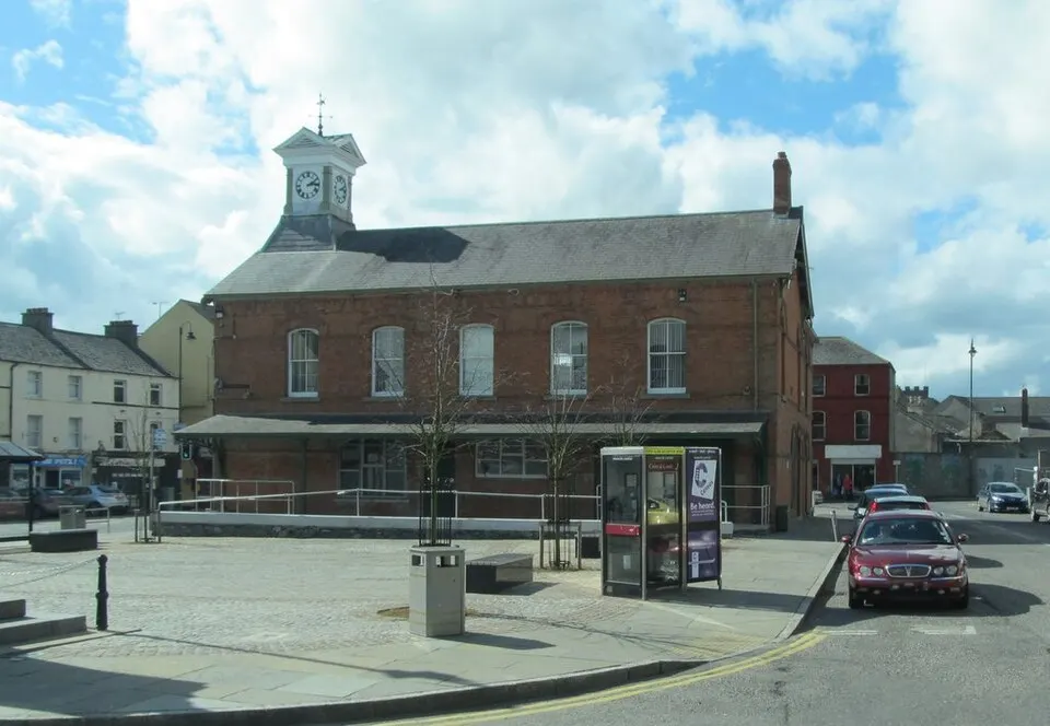 Dromore Town Hall, the local landmark of BT25