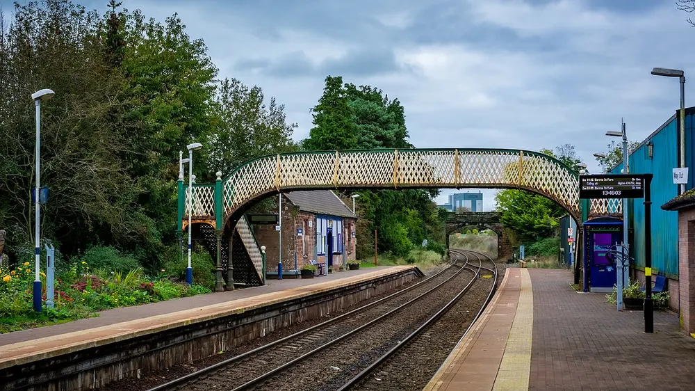 Dalston railway station (Cumbria), the local landmark of CA5