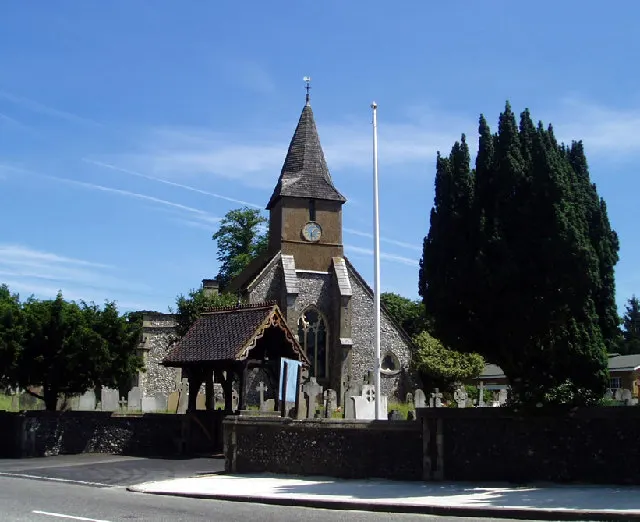 All Saints, Sanderstead, the local landmark of CR2