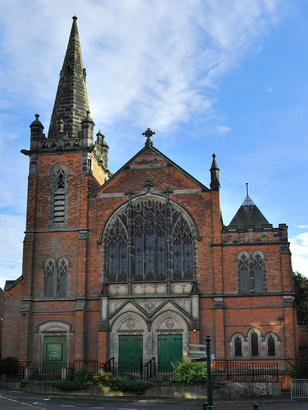Castle Donington Methodist Church, the local landmark of DE74