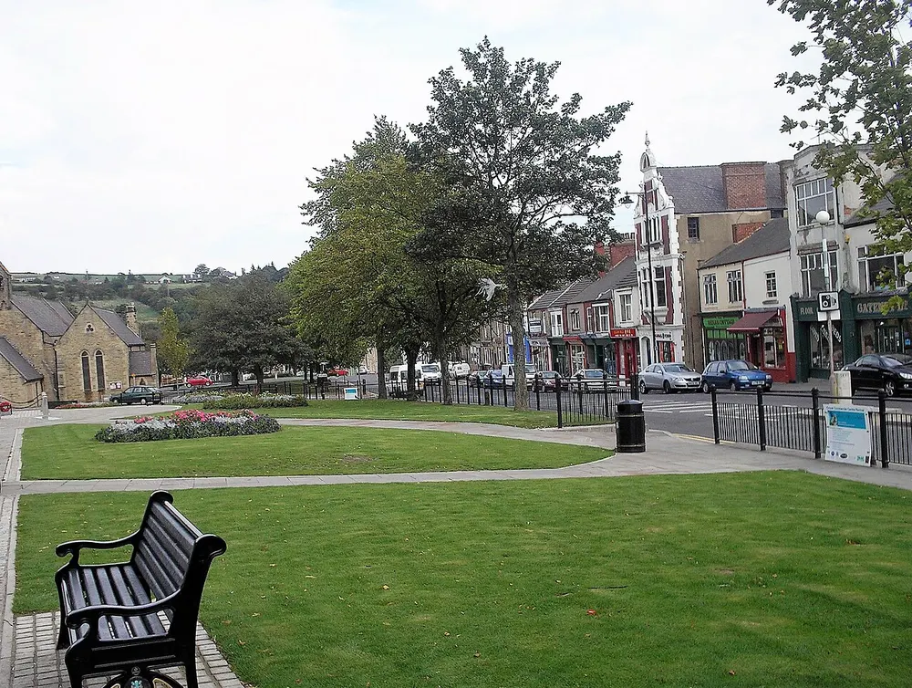 Crook, County Durham, the local landmark of DL15
