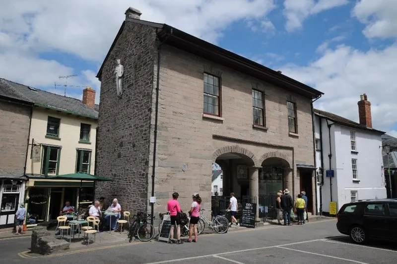 Cheese Market, Hay-on-Wye, the local landmark of HR3