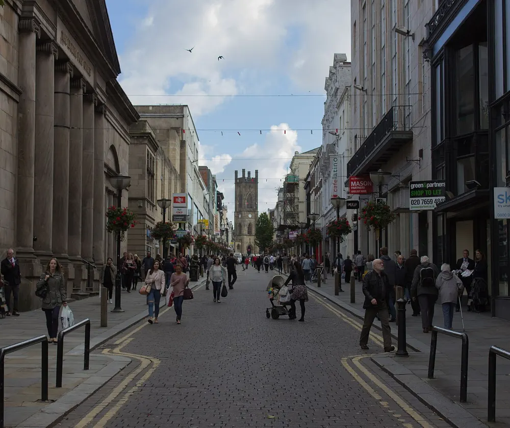 Bold Street, Liverpool, the local landmark of L1