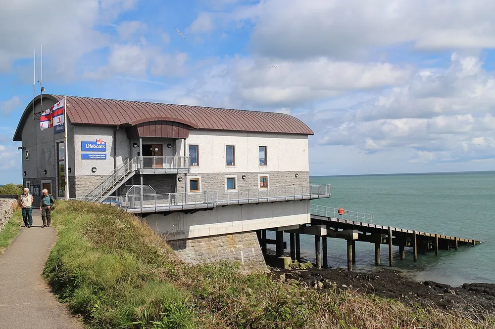 Moelfre Lifeboat Station, the local landmark of LL72