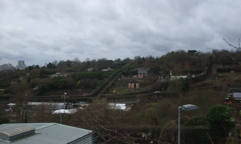 St Ann's Allotments, the local landmark of NG3