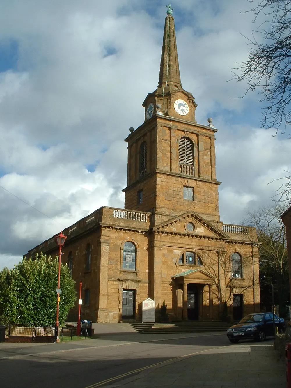 Holy Cross Church, Daventry, the local landmark of NN11