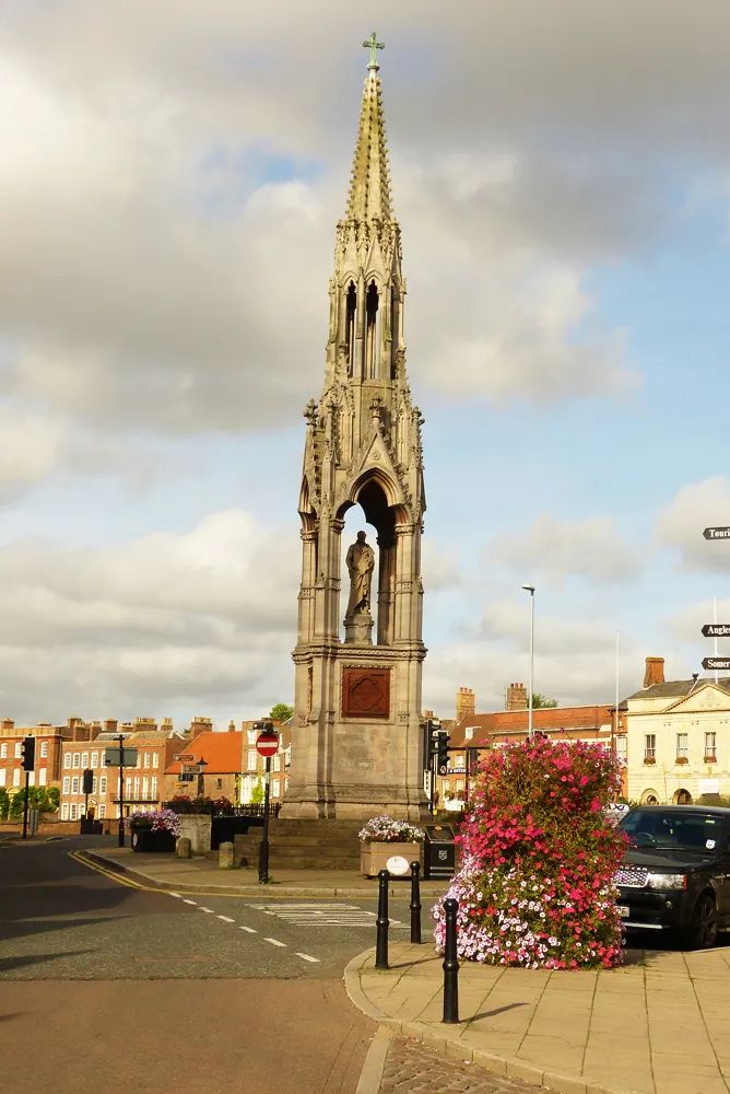 Clarkson Memorial, the local landmark of PE13