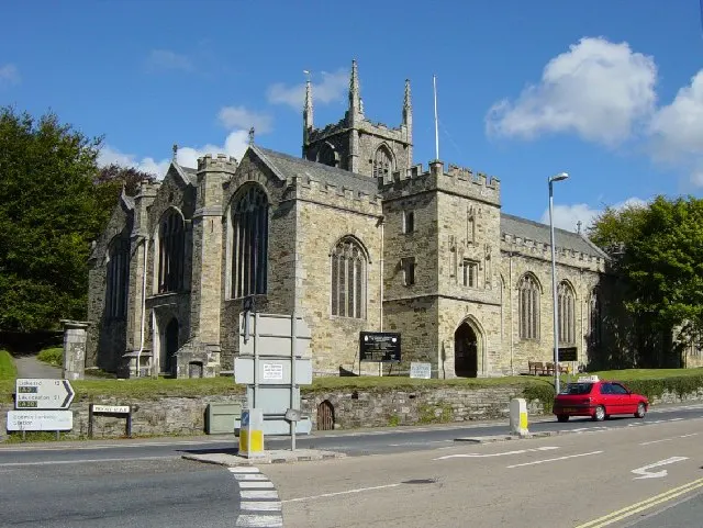 St Petroc's Church, Bodmin, the local landmark of PL31