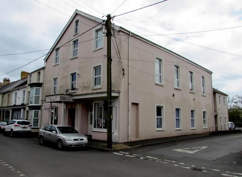 Whitland Town Hall, the local landmark of SA34