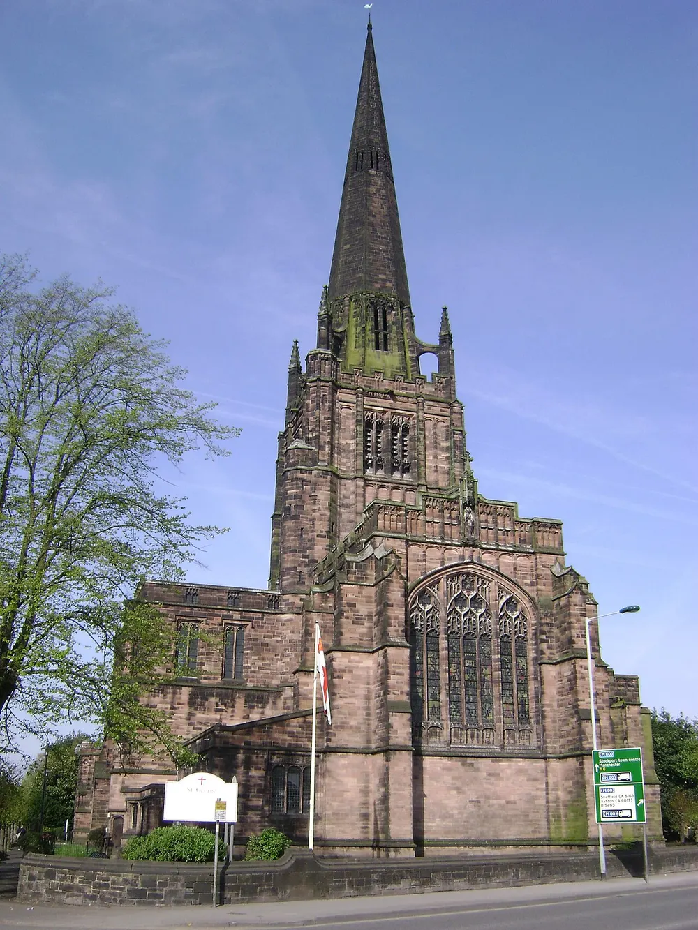 St George's Church, Heaviley, the local landmark of SK2