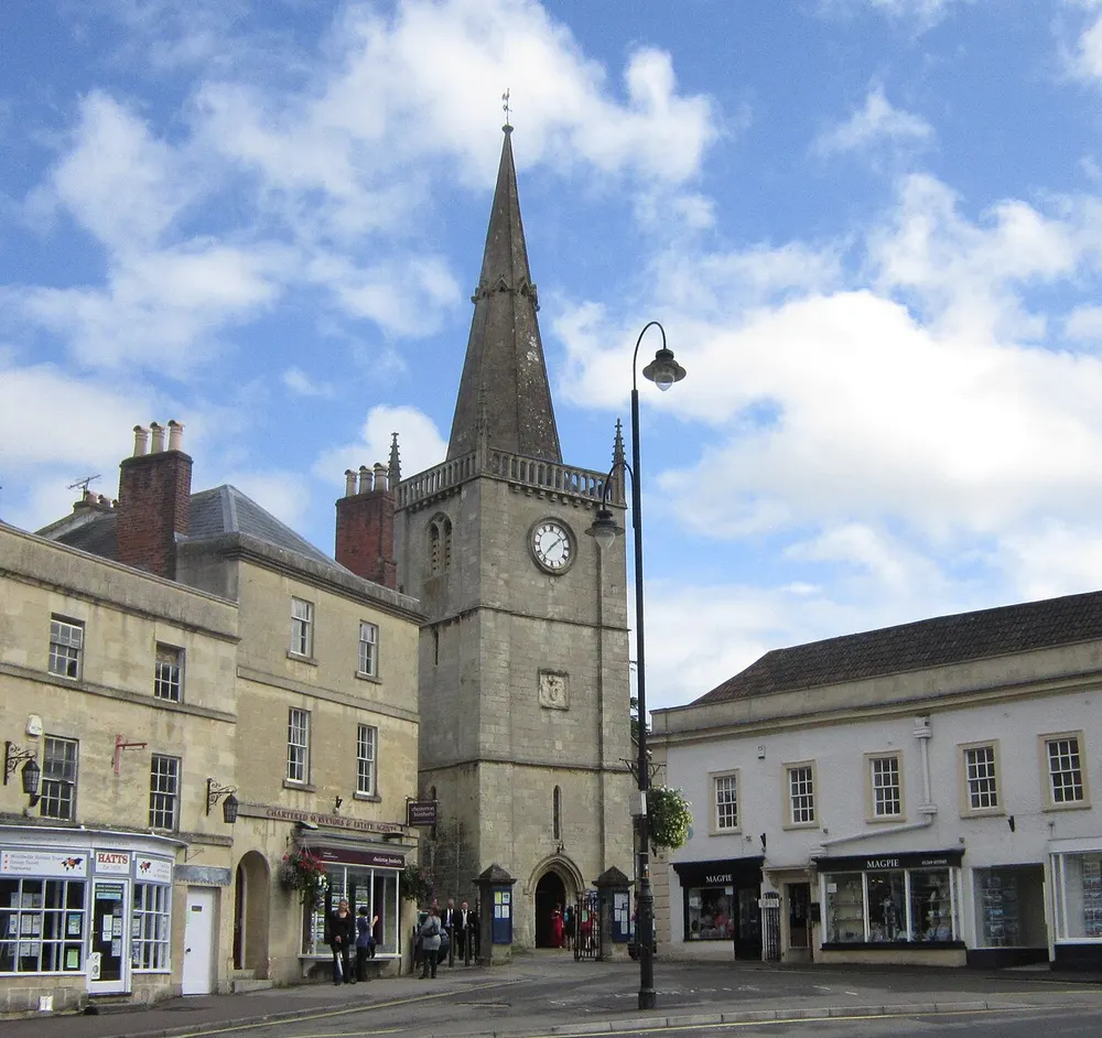 St Andrew's Church, Chippenham, the local landmark of SN15