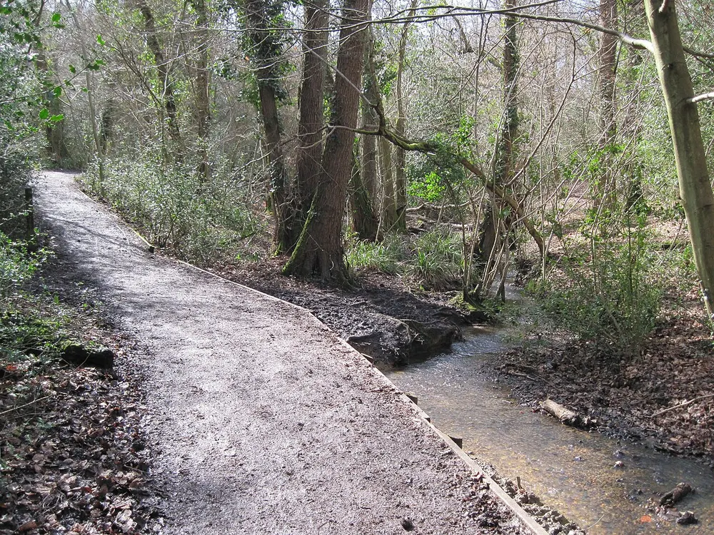 Holly Hill Woodland Park, the local landmark of SO31