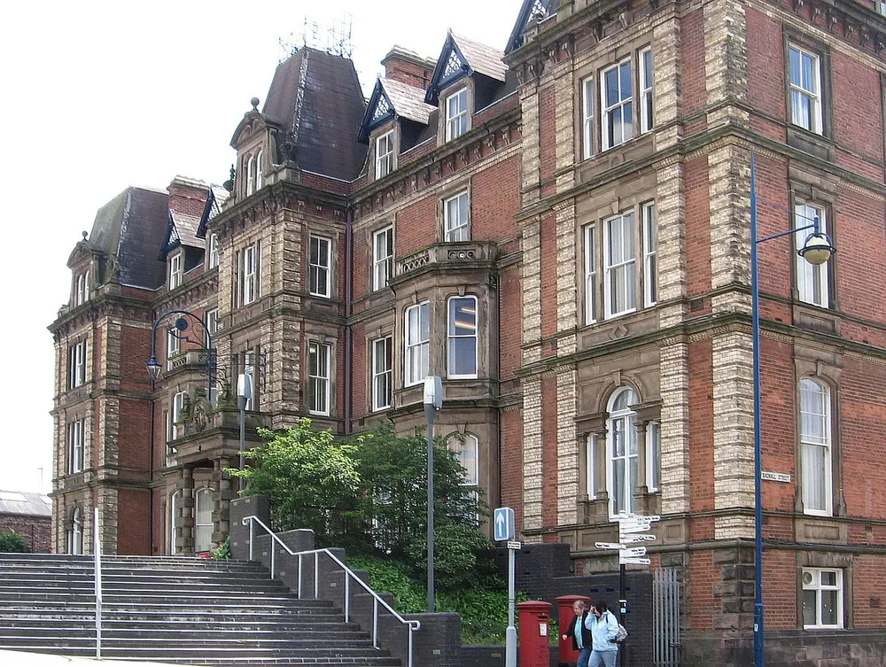 Hanley Town Hall, the local landmark of ST1