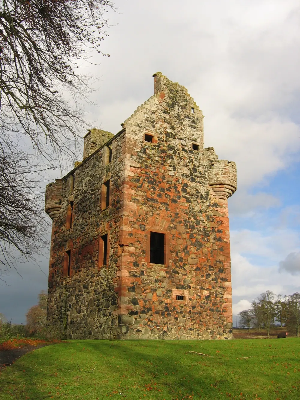 Greenknowe Tower, the local landmark of TD3