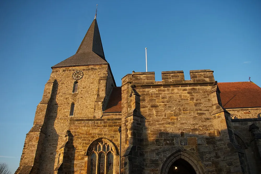 St Dunstan's Church, Mayfield, the local landmark of TN20