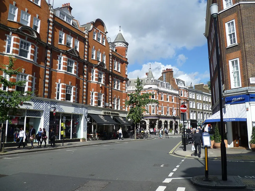 Marylebone High Street, the local landmark of W1U