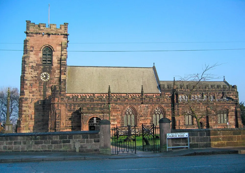 St Laurence's Church, Frodsham, the local landmark of WA6