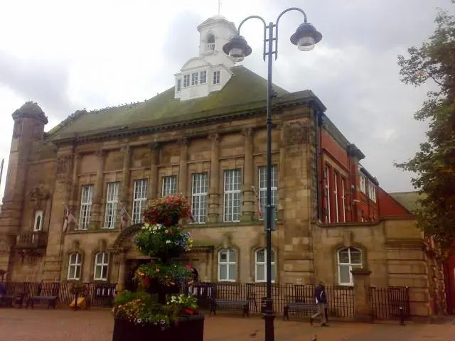 Leigh Town Hall, the local landmark of WN7