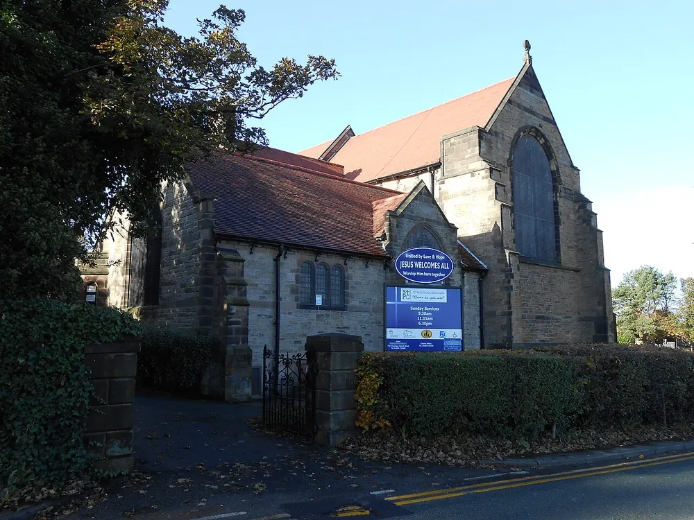 St Paul's Church, Skelmersdale, the local landmark of WN8