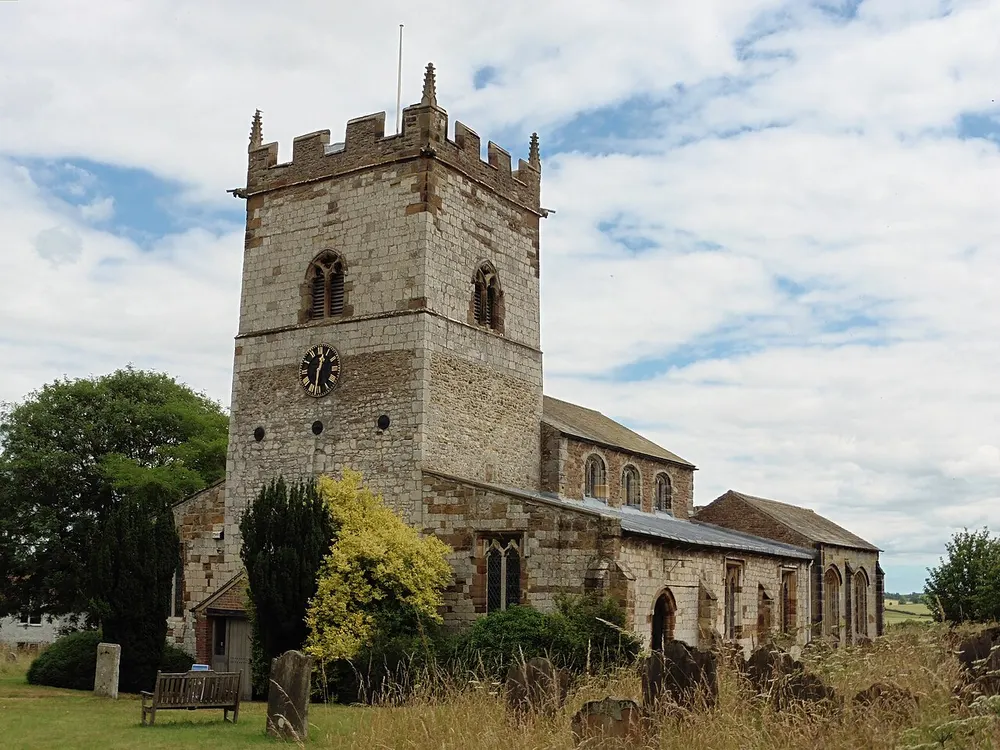 St Helen and the Holy Cross Church, Sheriff Hutton, the local landmark of YO60
